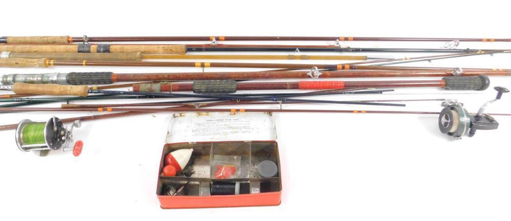 An Avon Quiver Tip fibreglass fishing rod