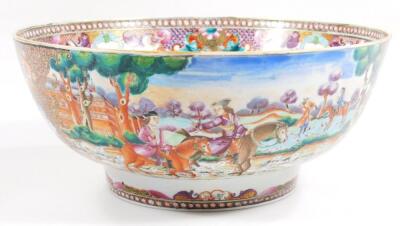 A 19thC Chinese famille rose bowl - 3