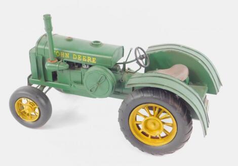 A model of a John Deere 1931 GP tractor