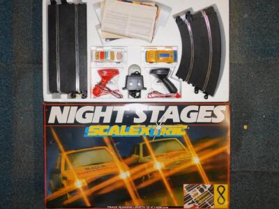 A Scalextric Night Stages set