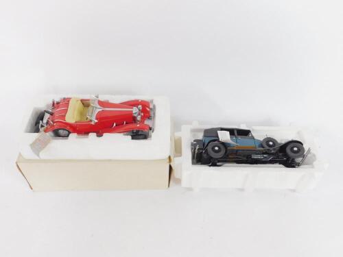 A Franklin Mint Precision model of a Mercedes 500K Special Roadster