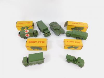 A Dinky Toys Army Covered Wagon