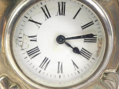 An Edwardian silver cased carriage timepiece - 2