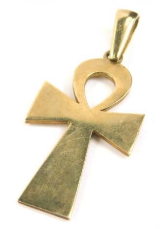 A 9ct gold Ankh Cross pendant