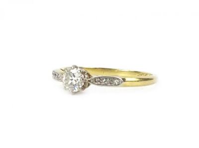 A diamond dress ring