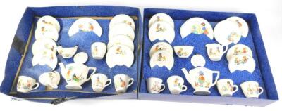 An Amersham pottery tea set