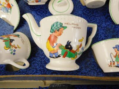 An Amersham pottery tea set - 2