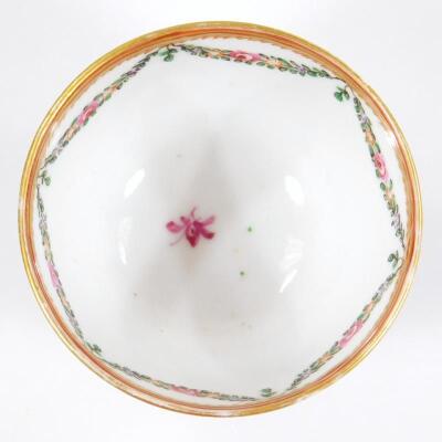 An 18thC Chinese export armorial tea bowl and saucer - 6