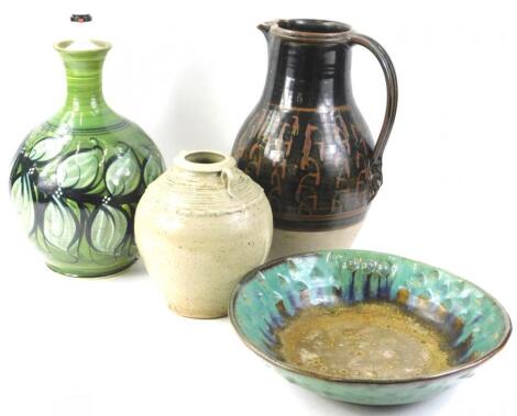 Various large pieces of Studio Pottery