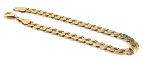 A 9ct gold curb link bracelet