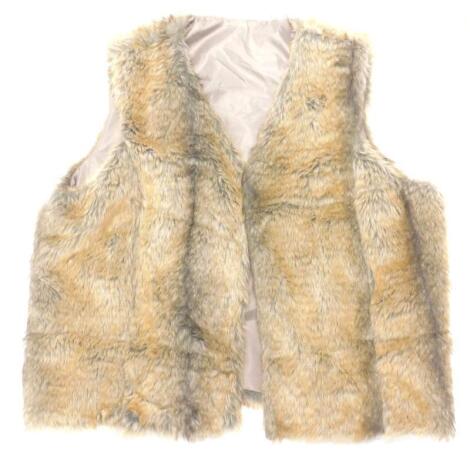 An Anne de Lancay simulated fur gillet.