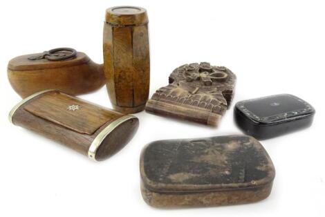 Various snuff boxes