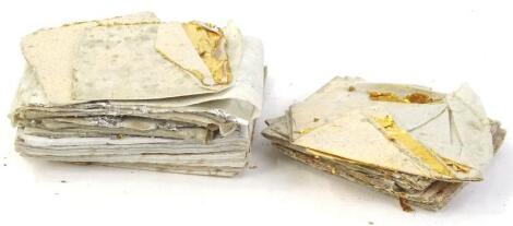 A quantity of old gold leaf