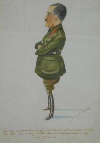 C. Hunt (19thC/20thC). Gen Sir W. Robertson GCB KCVD DSO Col 2nd Dus ADC to the KMY 1918