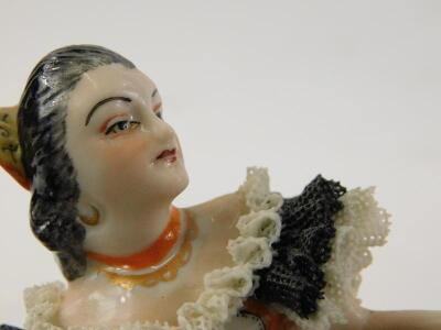 A Dresden porcelain crinoline Spanish dancer - 2