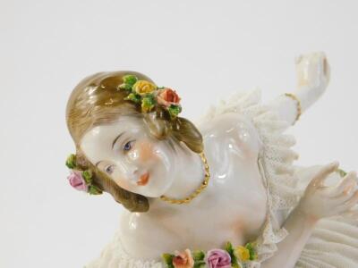 A Dresden porcelain crinoline figure - 2