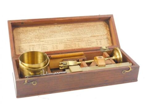 A 19thC Chondrometer in brass