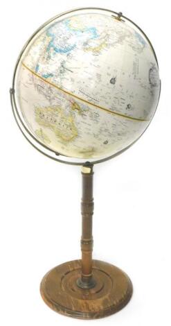 A Replogle globe