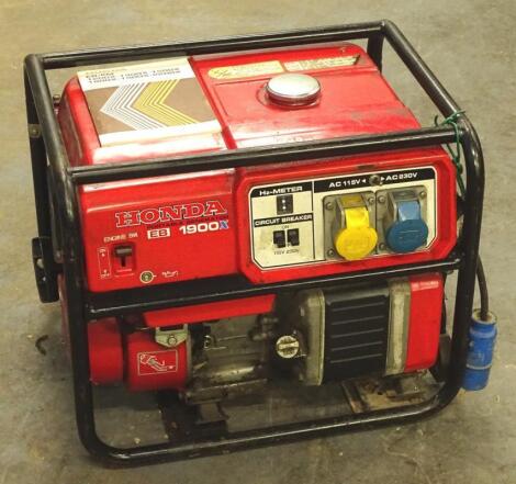 A Honda EB1900x petrol generator.