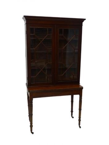 A 19thC mahogany bookcase