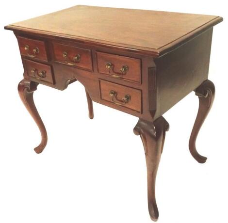 A mahogany lowboy