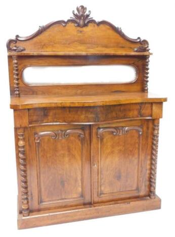 A Victorian walnut chiffonier