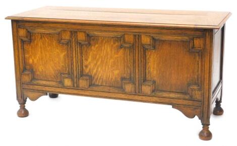 An oak coffer