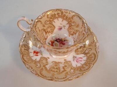 A mid 19thC Spode cup and saucer