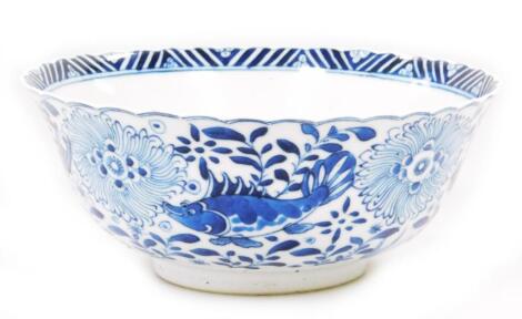 A Chinese porcelain blue and white bowl