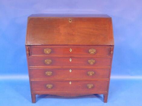 A George III mahogany bureau