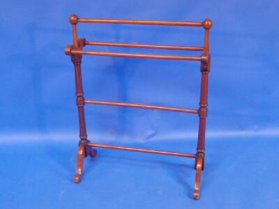 A Victorian towel rail