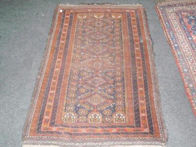 A Turkish design rug.