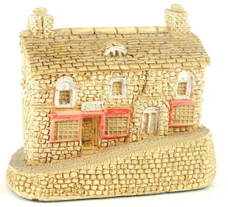 A rare Lilliput Lane Draper's Shop, modelled after the original building on Steep Hill Lincoln, 8cm W.