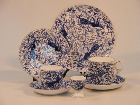 A matched Derby part tea service