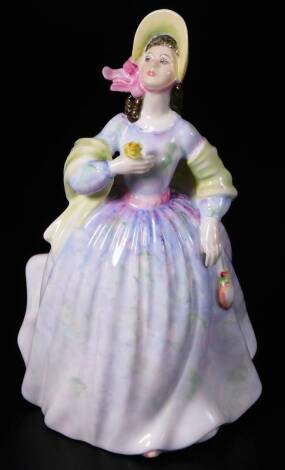 A Royal Doulton figure Claire, HN2793, printed marks beneath, 21cm H.