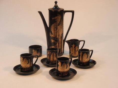 A Portmeirion pottery Phoenix coffee service