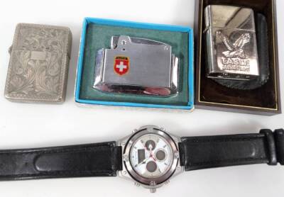 Bygones, collectables, etc., shoe lasts, 29cm W, etc., a gentleman’s watch, pocket lighters, etc. (a quantity) - 2