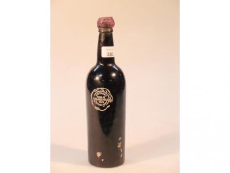 A bottle of Sandeman George V vintage port