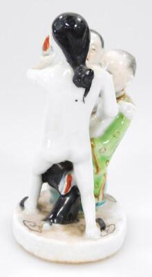 A Chinese porcelain erotic figure group - 2