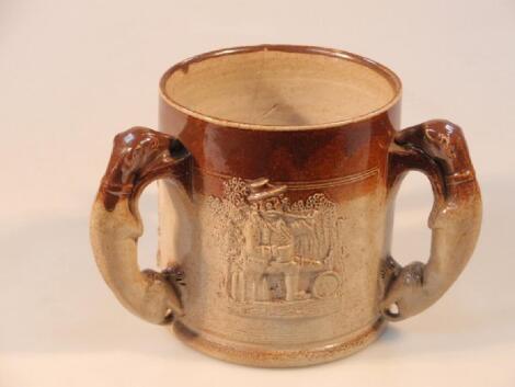 A late 19thC stoneware Tyg