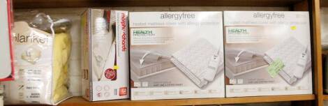 *Four various as new heated mattress electric blankets, to include Morphy Richards, etc. (4, boxed)