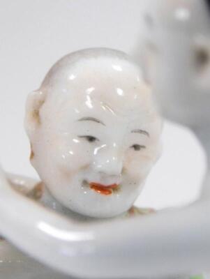 A Chinese porcelain erotic figure group - 7