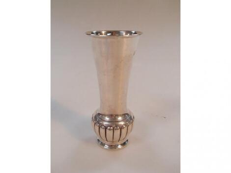 An Edward VII silver vase