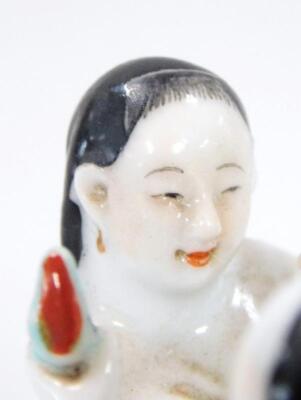 A Chinese porcelain erotic figure group - 8