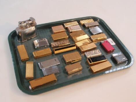 A small collection of 1960's and 70's petrol and gas lighters