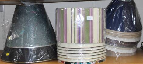 *Various as new lamp shades, domed and circular examples, in original packaging to include Oaks Lighting, etc. (a quantity)