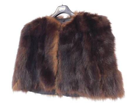 A mink fur cape.