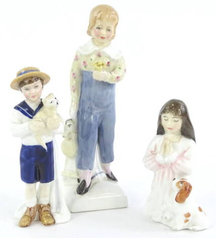 Three Royal Doulton figurines, Special Friend, Tom and Innocence.