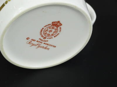 A Royal Worcester Royal Garden pattern part tea service, to include cups, saucers, side plates etc. - 2