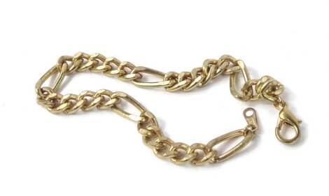 A gold plated Byzantine bracelet, 21cm L.